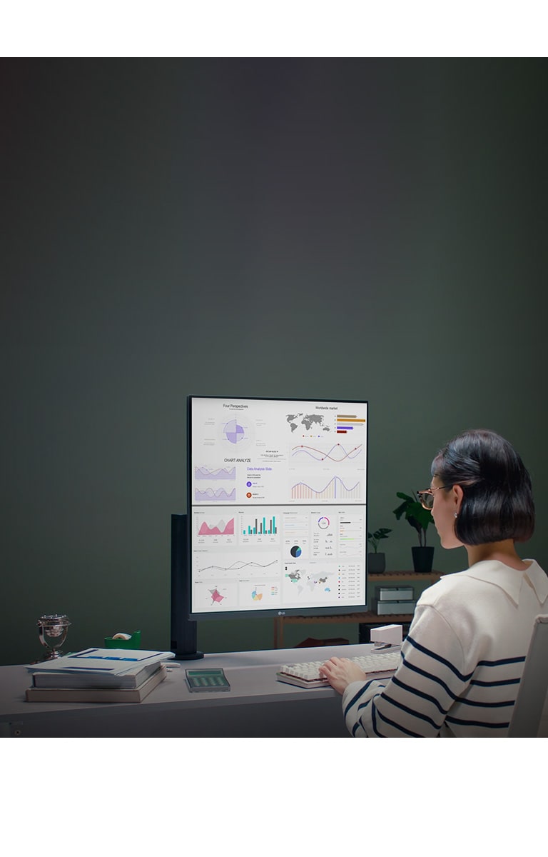 Monitor LG DualUp do biura