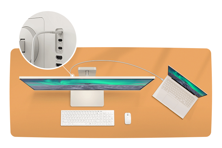 Port USB typu C™ obsługuje połączenie z różnymi urządzeniami.
