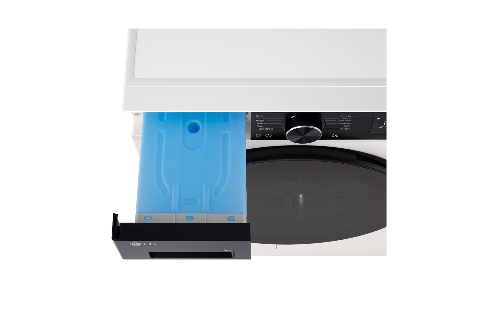 Akcesorium montowane wewnątrz bębna suszarki LG.