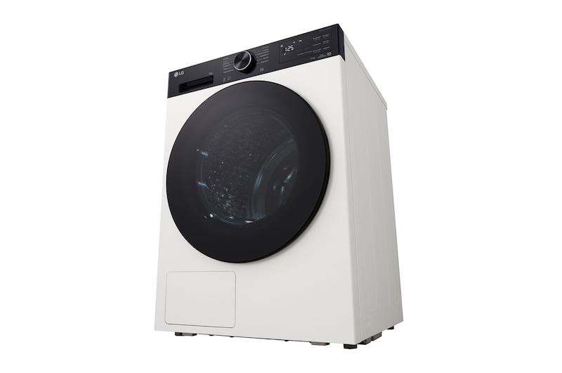 Obraz wymiarów i instalacji suszarki LG.