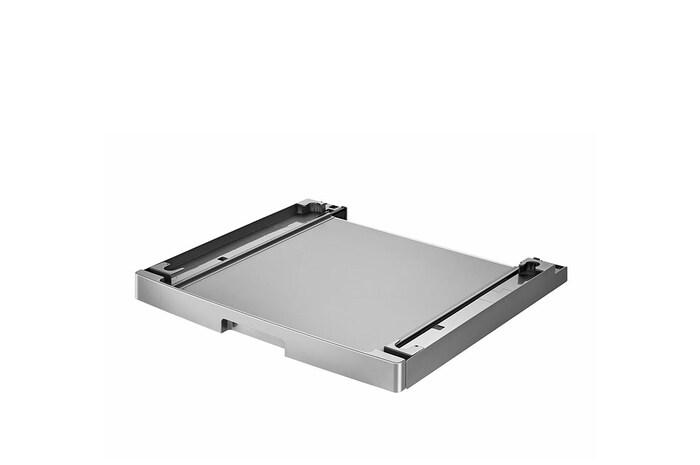 Srebrny łącznik pralki z suszarką, z wysuwaną półką - AGF30790695