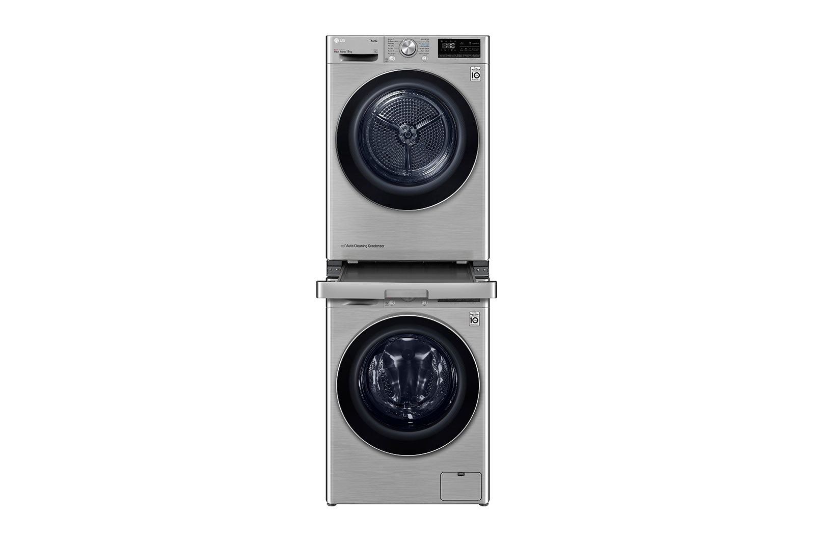 LG Srebrny łącznik pralki z suszarką z wysuwaną półką - DSKSS, DSKSS