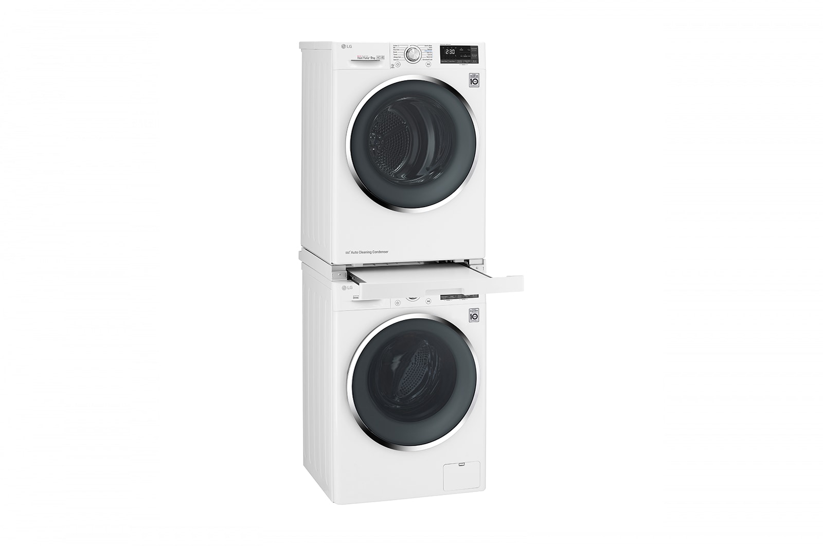 LG Biały łącznik pralki z suszarką z wysuwaną półką - DSTWH, DSTWH