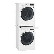 LG Biały łącznik pralki z suszarką z wysuwaną półką - DSTWH, DSTWH