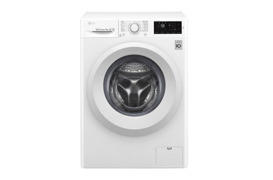 Pralka LG  C5 7kg 1000rpm F0J5QN3W F0J5QN3W - widok z przodu