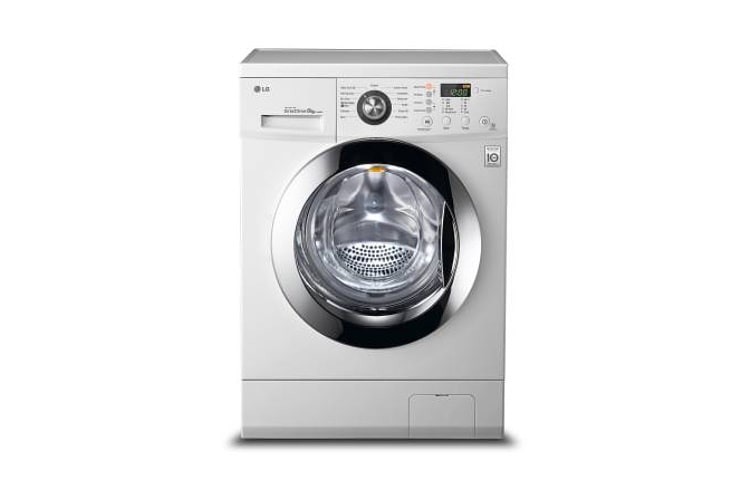 LG 7 kg, silnik Direct Drive z 10 letnią gwarancją, 1000 obr., Smart Diagnosis, 13 programów, F1089QD