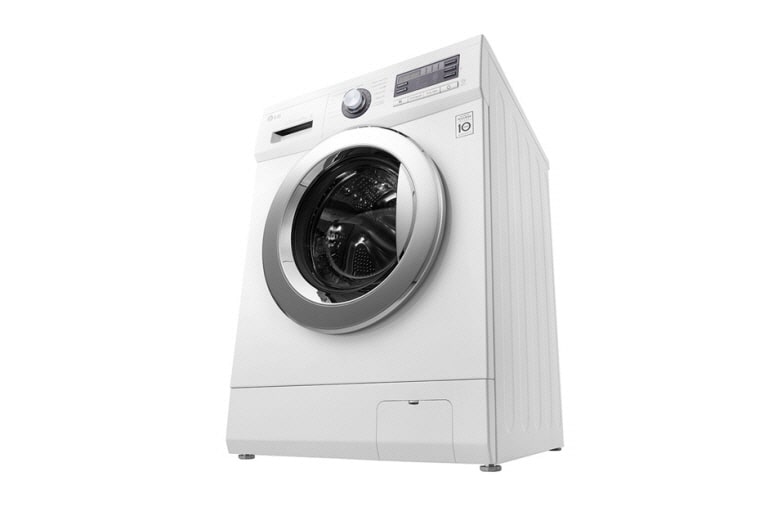 LG 7 kg, silnik Direct Drive z 10 letnią gwarancją, 6 motion, 1000 obr., Smart Diagnosis, 13 programów, F1096QD