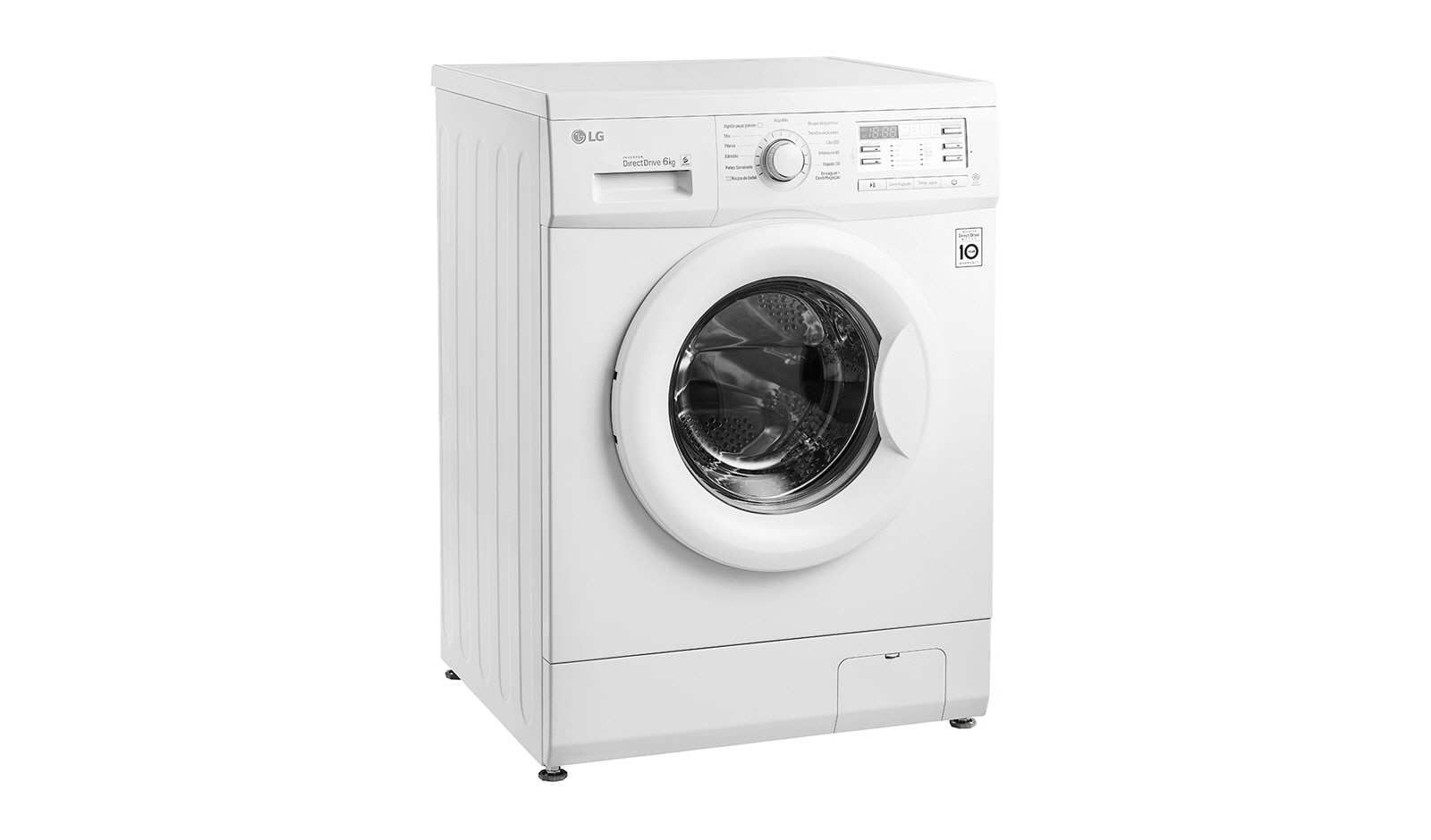 LG 6 kg, silnik Direct Drive z 10 letnią gwarancją, 6 motion, 1000 obr., Smart Diagnosis, 13 programów, , F10B8ND