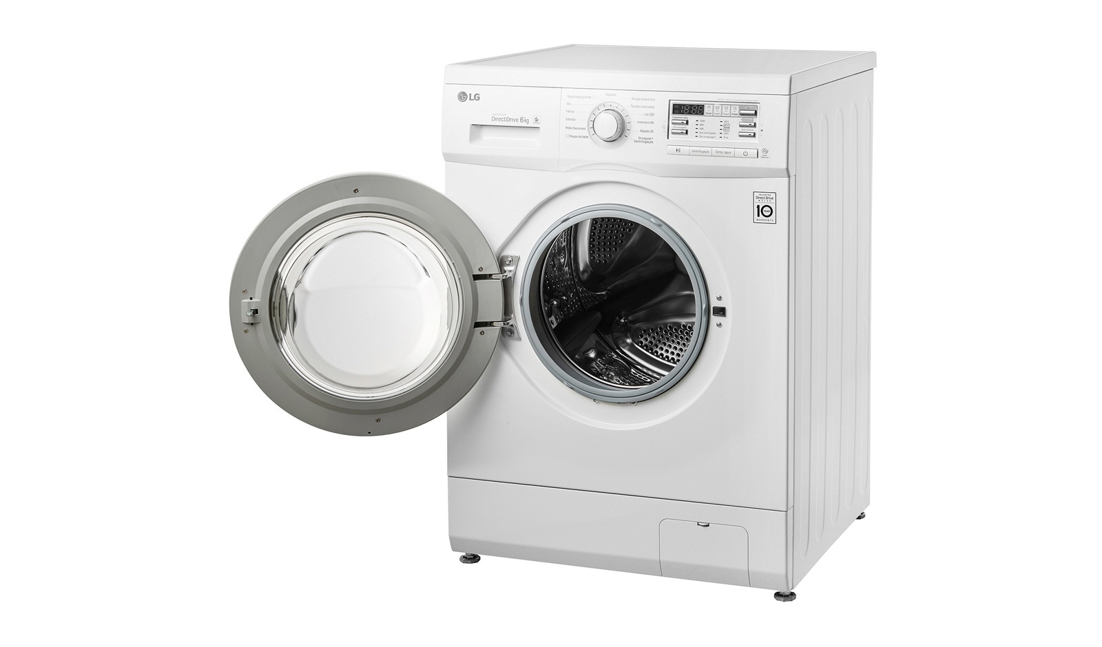 LG 6 kg, silnik Direct Drive z 10 letnią gwarancją, 6 motion, 1000 obr., Smart Diagnosis, 13 programów, , F10B8ND