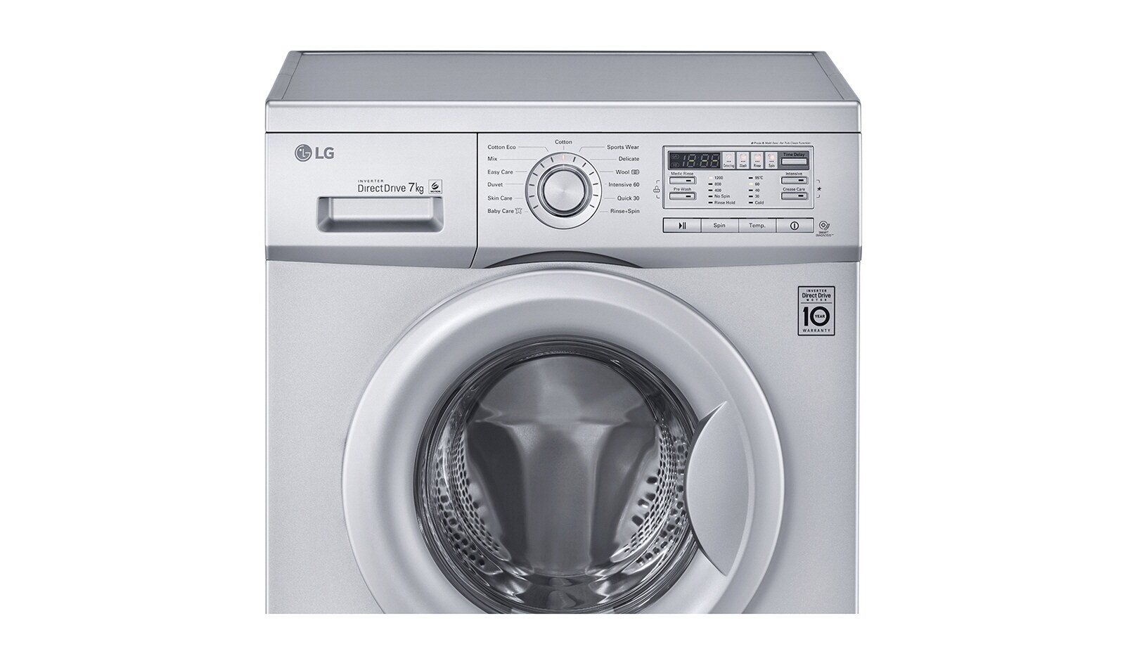 LG 7 KG, SILNIK DIRECT DRIVE Z 10 LETNIĄ GWARANCJĄ, 6 MOTION, 1000 OBR., SMART DIAGNOSIS, 13 PROGRAMÓW, F10B8QD5
