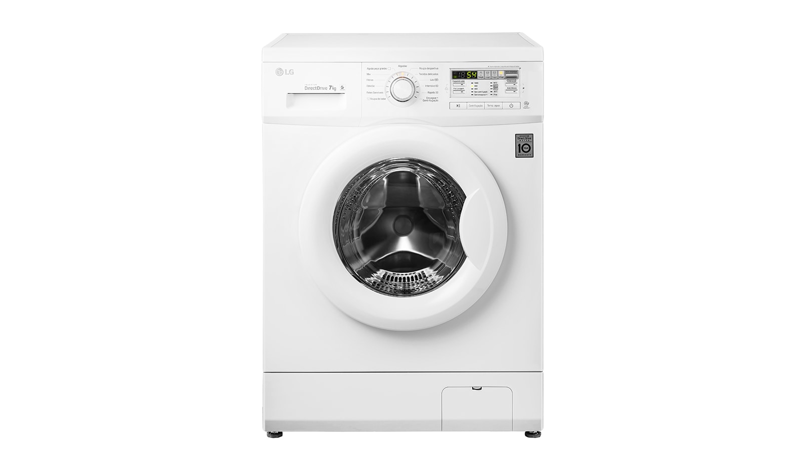 7 kg, silnik Direct Drive z 10 letnią gwarancją, 6 motion, 1000 obr., Smart Diagnosis, 13 programów,  F10B8QD - widok z przodu