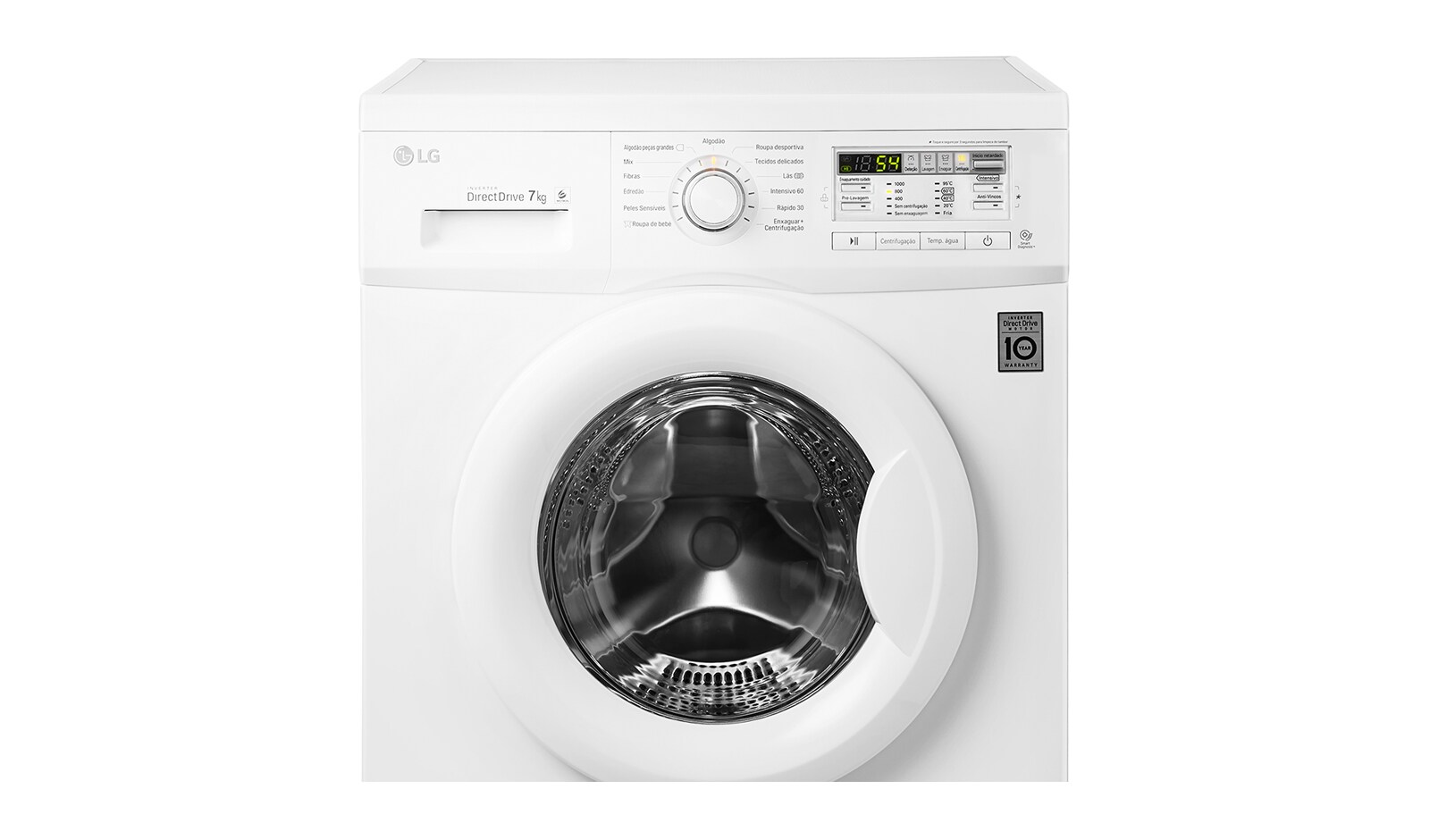 LG 7 kg, silnik Direct Drive z 10 letnią gwarancją, 6 motion, 1000 obr., Smart Diagnosis, 13 programów, , F10B8QD