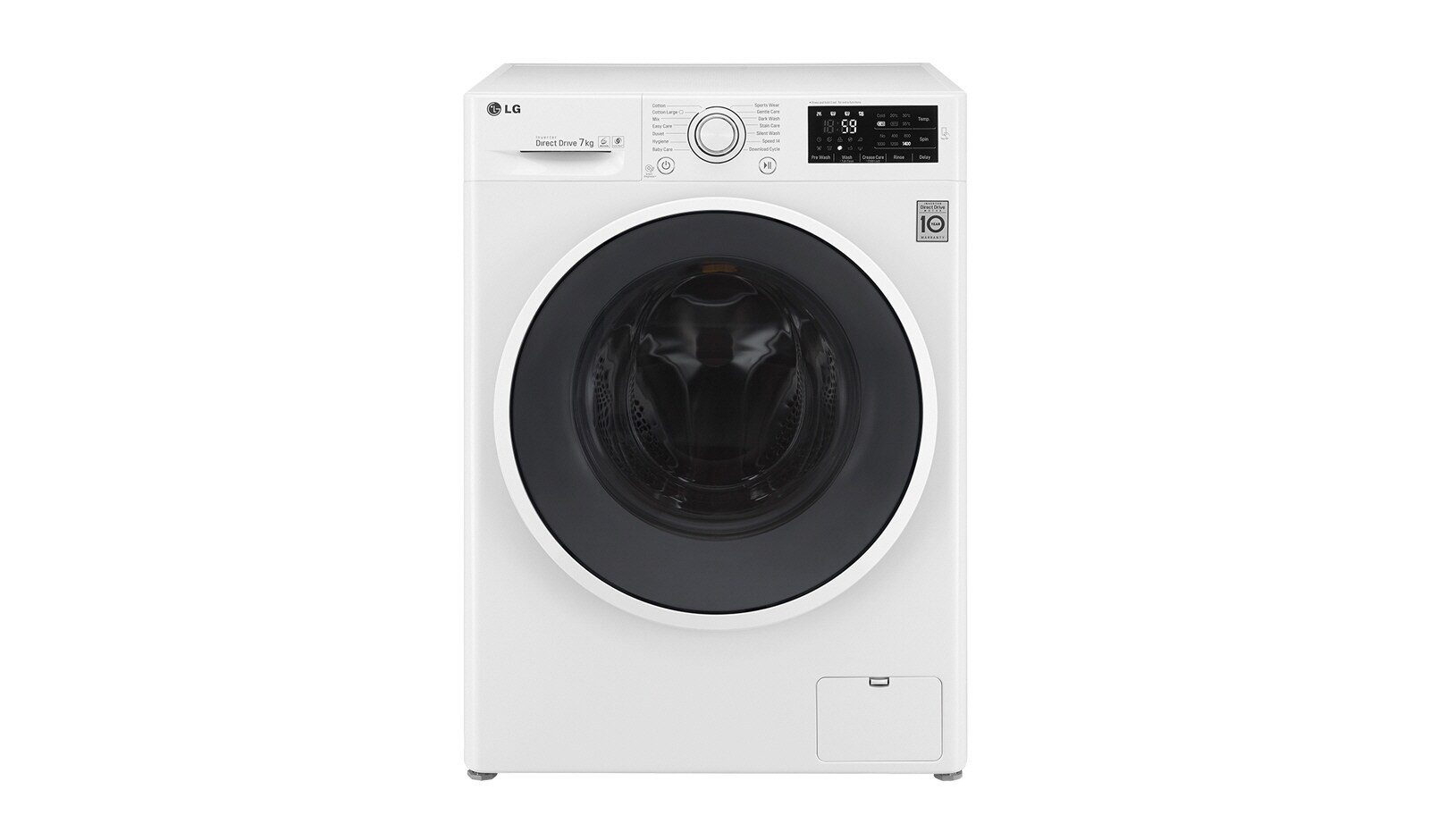 7 kg, TurboWash™, Direct Drive, 1000rpm, NFC F10U2QDN0 - widok z przodu