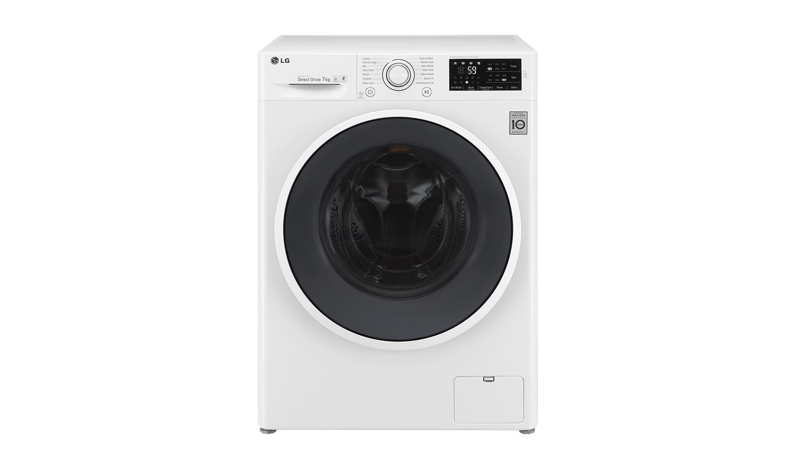 7 kg, TurboWash™, Direct Drive, 1000rpm, NFC F10U2QDN1 - widok z przodu