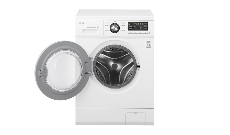LG 8 kg, silnik Direct Drive z 10 letnią gwarancją, 6 motion, 1200 obr., Smart Diagnosis, 13 programów, F1296TD