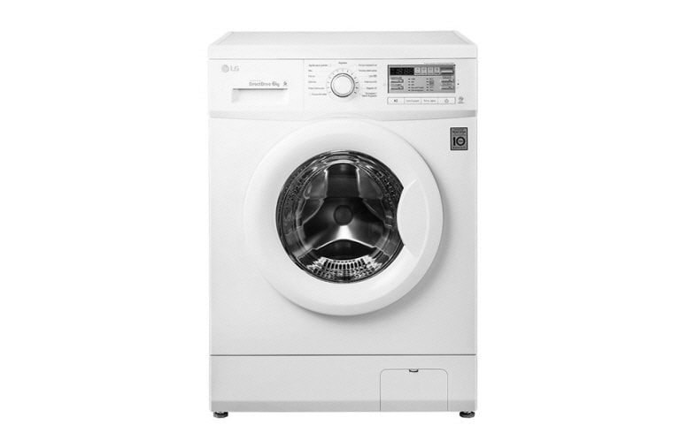 6 kg, silnik Direct Drive z 10 letnią gwarancją, 6 motion, 1200 obr., Smart Diagnosis, 14 programów,  F12B8ND - widok z przodu