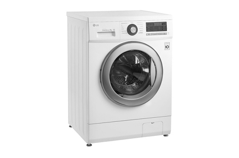 LG 8 kg, silnik Direct Drive z 10 letnią gwarancją, 6 motion, 1200 obr., Smart Diagnosis, 13 programów,, F12B8TD1