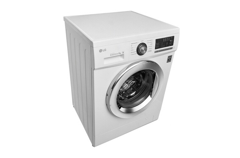 LG 8 kg, silnik Direct Drive z 10 letnią gwarancją, 6 motion, 1200 obr., Smart Diagnosis, 13 programów,, F12B8TD1