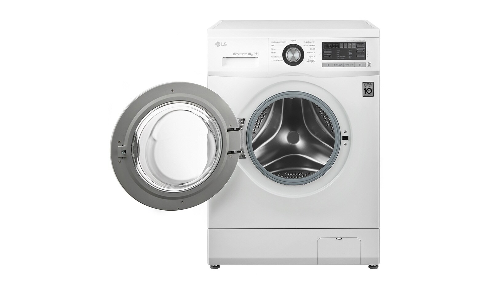 LG 8 kg, silnik Direct Drive z 10 letnią gwarancją, 6 motion, 1200 obr., Smart Diagnosis, 13 programów,, F12B8TD1