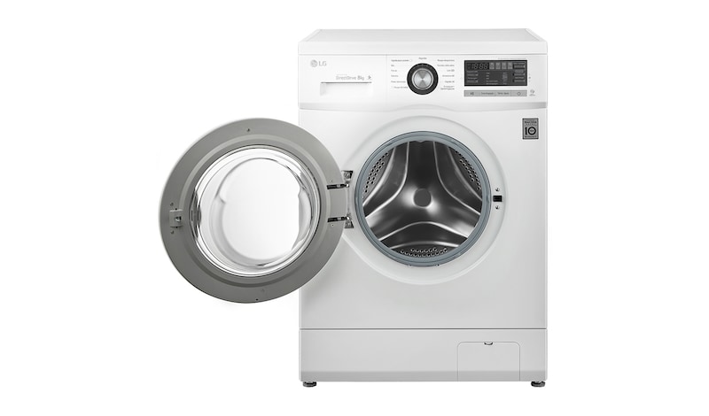 LG 8 kg, silnik Direct Drive z 10 letnią gwarancją, 6 motion, 1200 obr., Smart Diagnosis, 13 programów,, F12B8TD1