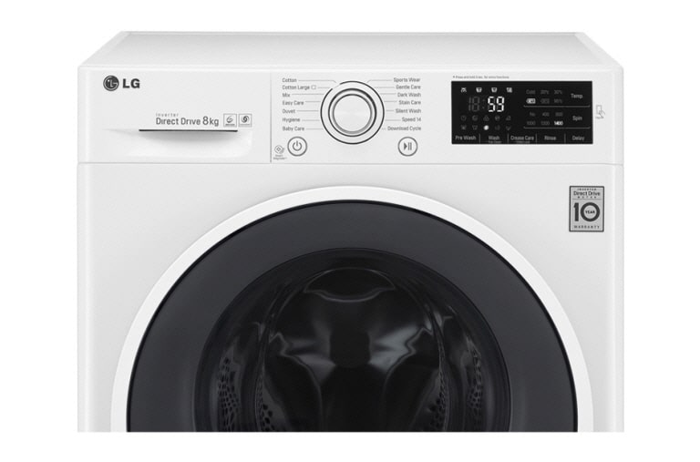 LG 8 kg, technologia TurboWash™, Direct Drive, 1200rpm, NFC, F12U2TDN0