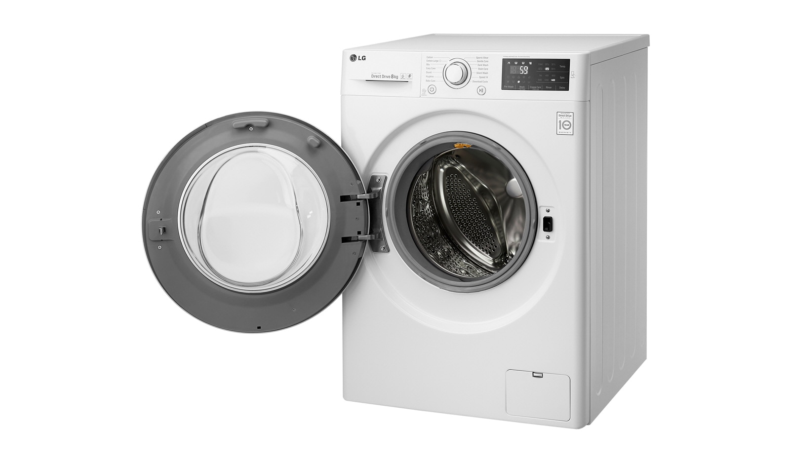 LG 8 kg, technologia TurboWash™, Direct Drive, 1200rpm, NFC, F12U2TDN0