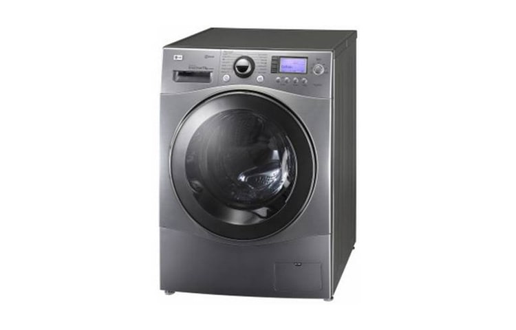 11 kg pralka parowa, silnik Direct Drive z 10 letnią gwarancją, 1400 obr., 6 Motion, Smart Diagnosis, 14 programów, srebrna F1443KDS7 - widok z przodu