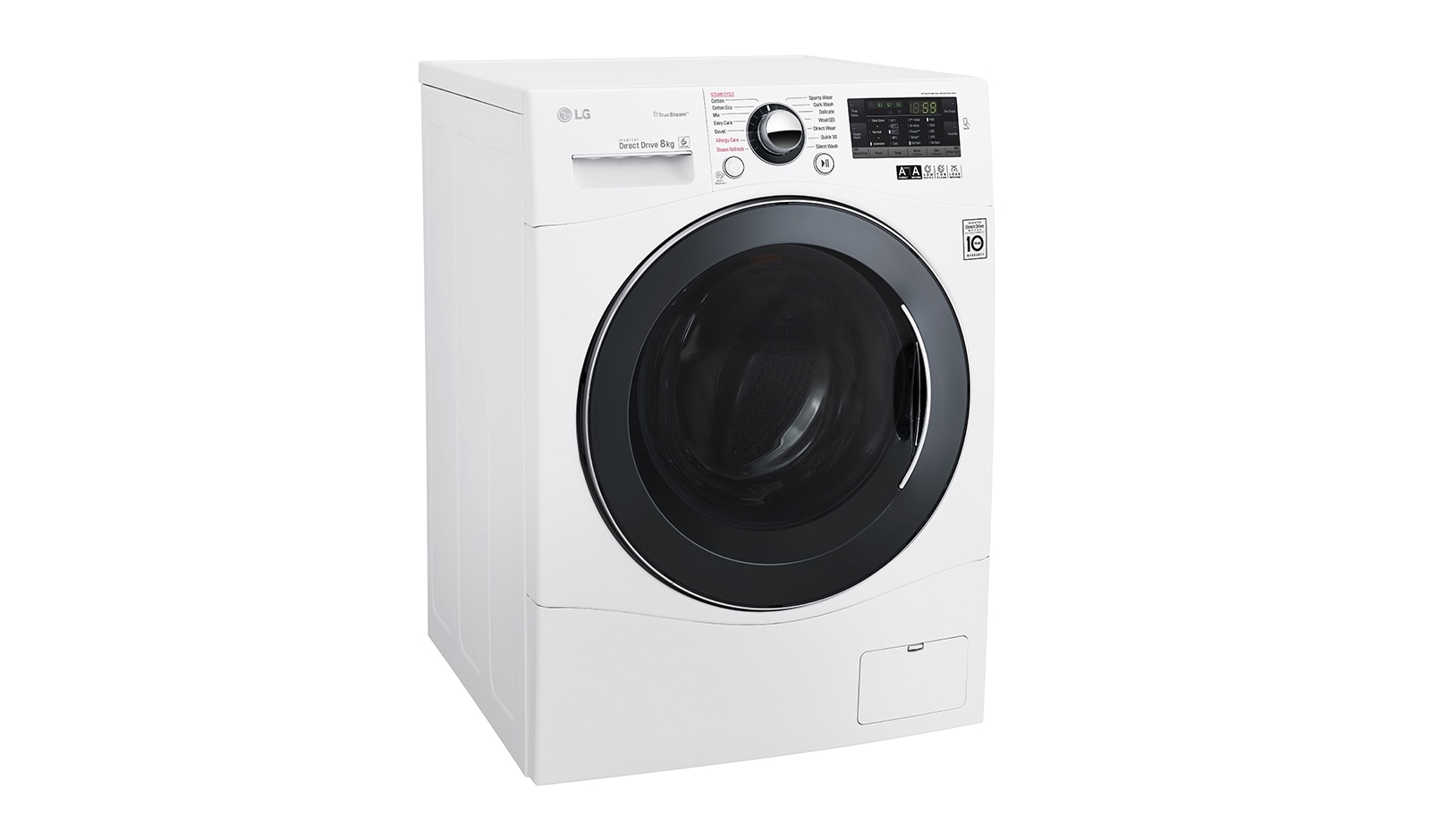 LG 8 kg, silnik Direct Drive z 10 letnią gwarancją, 6 motion, 1400 obr., Smart Diagnosis, 14 programów, F14A8TD