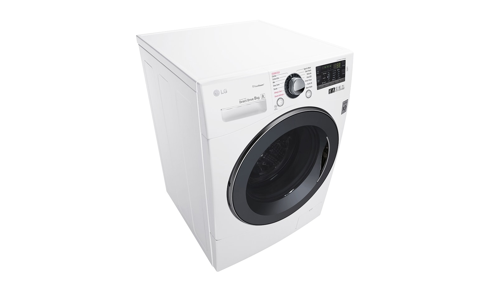 LG 8 kg, silnik Direct Drive z 10 letnią gwarancją, 6 motion, 1400 obr., Smart Diagnosis, 14 programów, F14A8TD
