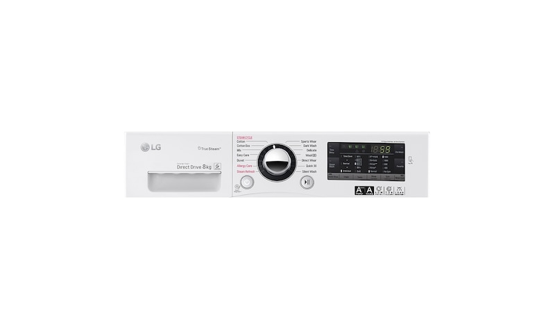 LG 8 kg, silnik Direct Drive z 10 letnią gwarancją, 6 motion, 1400 obr., Smart Diagnosis, 14 programów, F14A8TD
