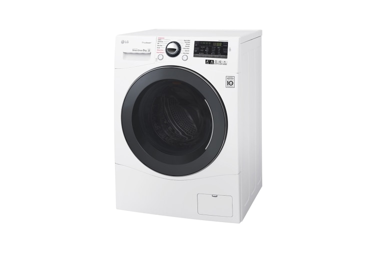 LG 8 kg, silnik Direct Drive z 10 letnią gwarancją, 6 motion, 1400 obr., Smart Diagnosis, 14 programów, F14A8TD