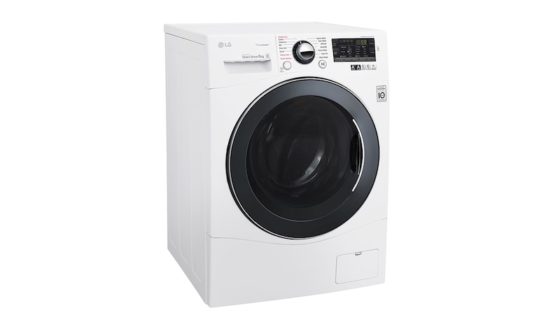 LG 8 kg, funkcje parowe, silnik Direct Drive z 10 letnią gwarancją, 6 motion, 1400 obr., Smart Diagnosis, 14 programów, , F14A8TDS