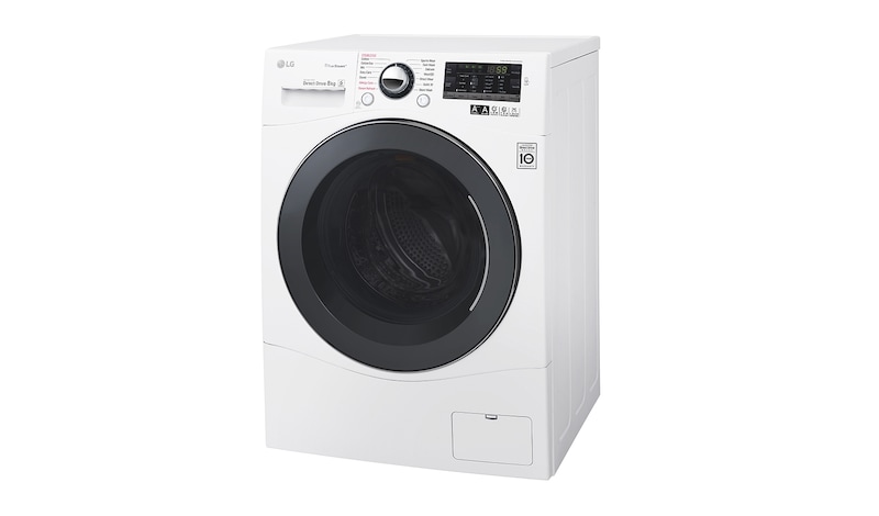LG 8 kg, funkcje parowe, silnik Direct Drive z 10 letnią gwarancją, 6 motion, 1400 obr., Smart Diagnosis, 14 programów, , F14A8TDS