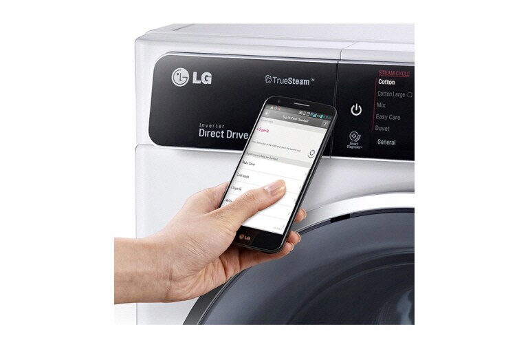 LG 10 kg, Funkcje Parowe, TurboWash™, Direct Drive, 6 Motion, Panel dotykowy, 1400obr/min, NFC, F14U1JBS2