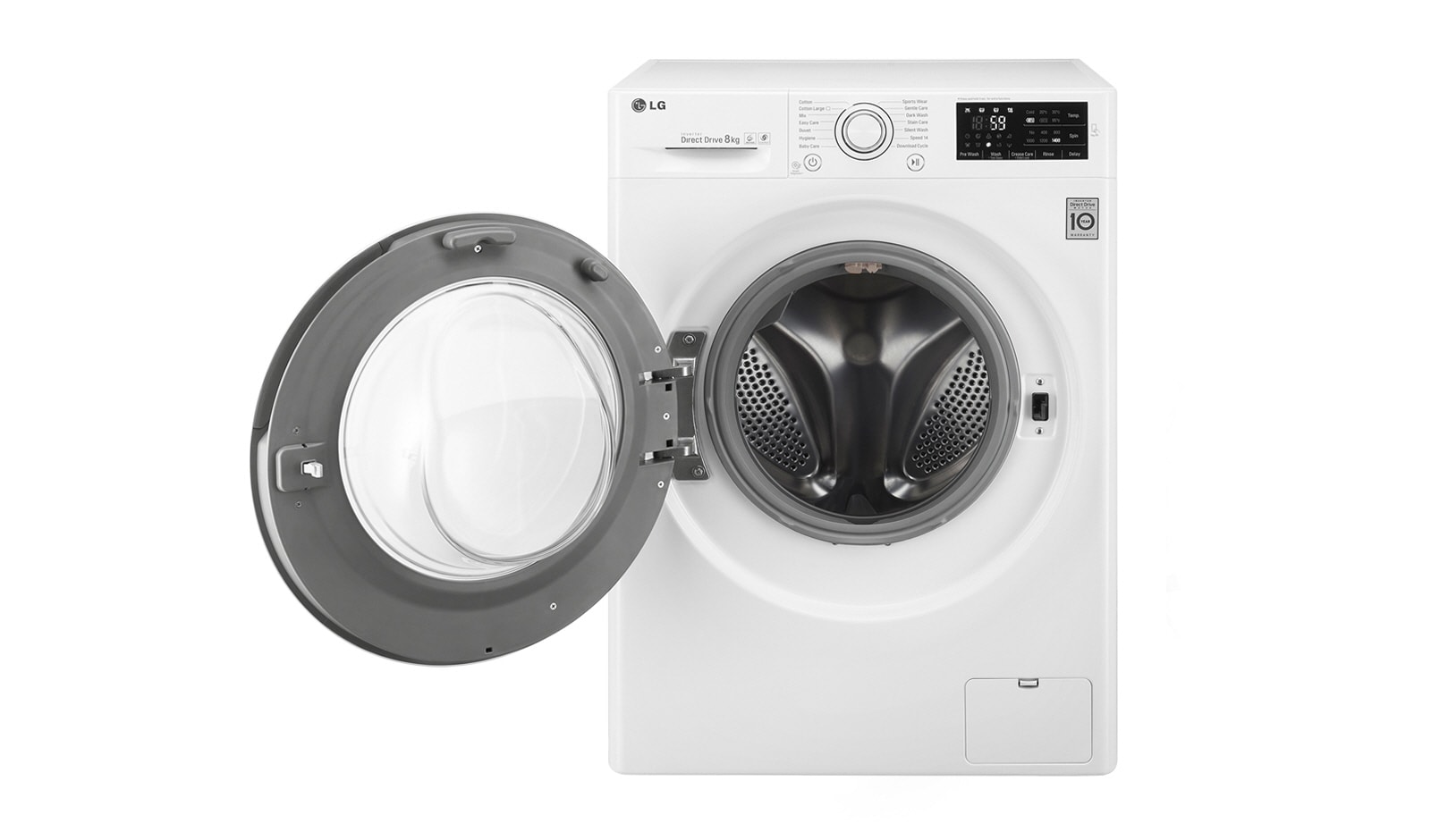 8 kg, technologia TurboWash™, Direct Drive,1400rpm, NFC F14U2TDN0 - widok z przodu