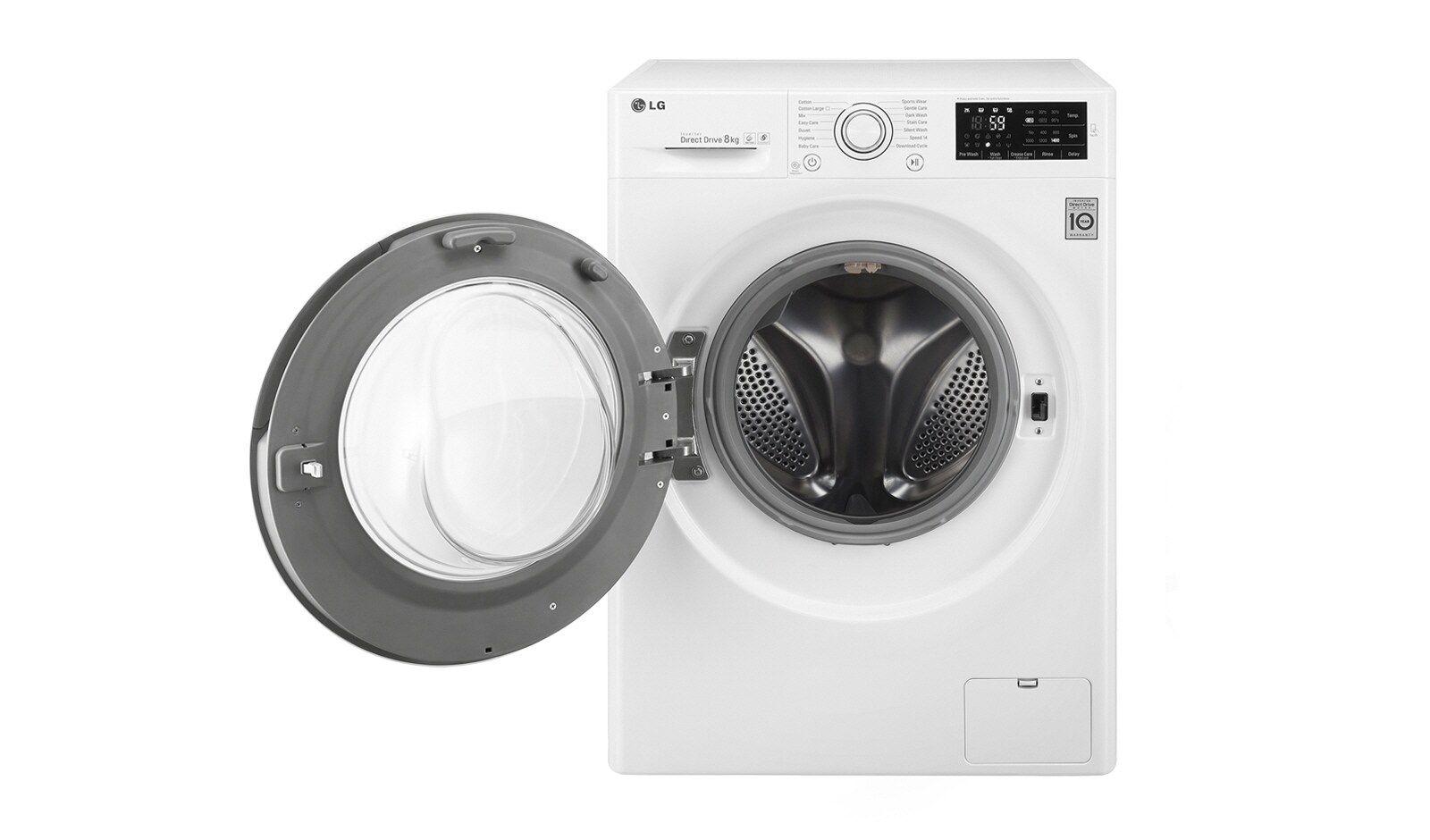 LG 8 kg, technologia TurboWash™, Direct Drive, 1400rpm, NFC, F14U2TDN1