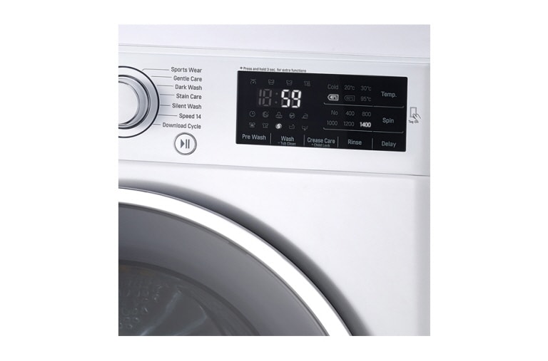 LG 8 kg, technologia TurboWash™, Direct Drive, 1400rpm, NFC, F14U2TDN1