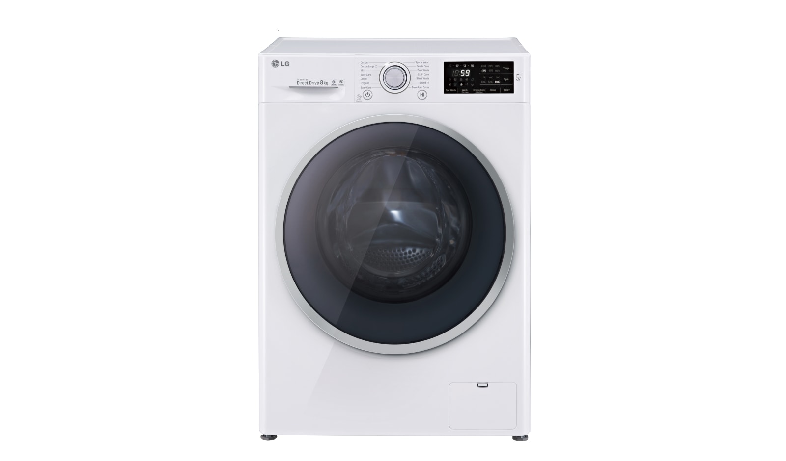 8 kg, technologia TurboWash™, Direct Drive, 1400rpm, NFC F14U2TDN1 - widok z przodu