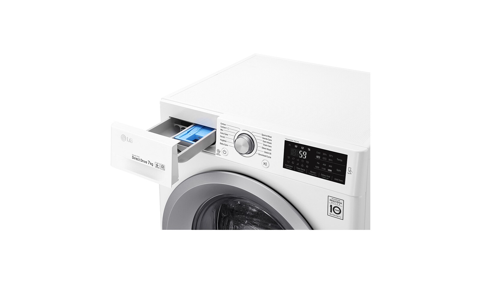 LG Pralka LG  C5 7kg 1200rpm F2J5QN4W, F2J5QN4W