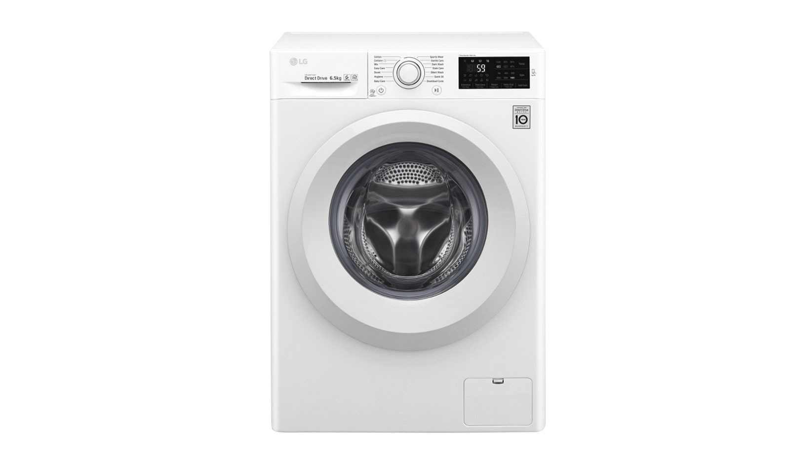 Pralka LG  C5 slim 6,5kg 1200rpm F2J5WN3W F2J5WN3W - widok z przodu