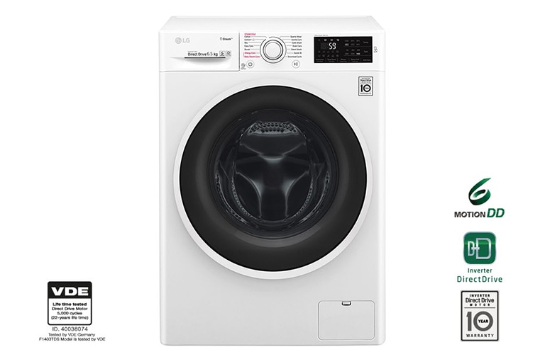 Pralka C4 slim SteamSpa F2J6WY0W - widok z przodu