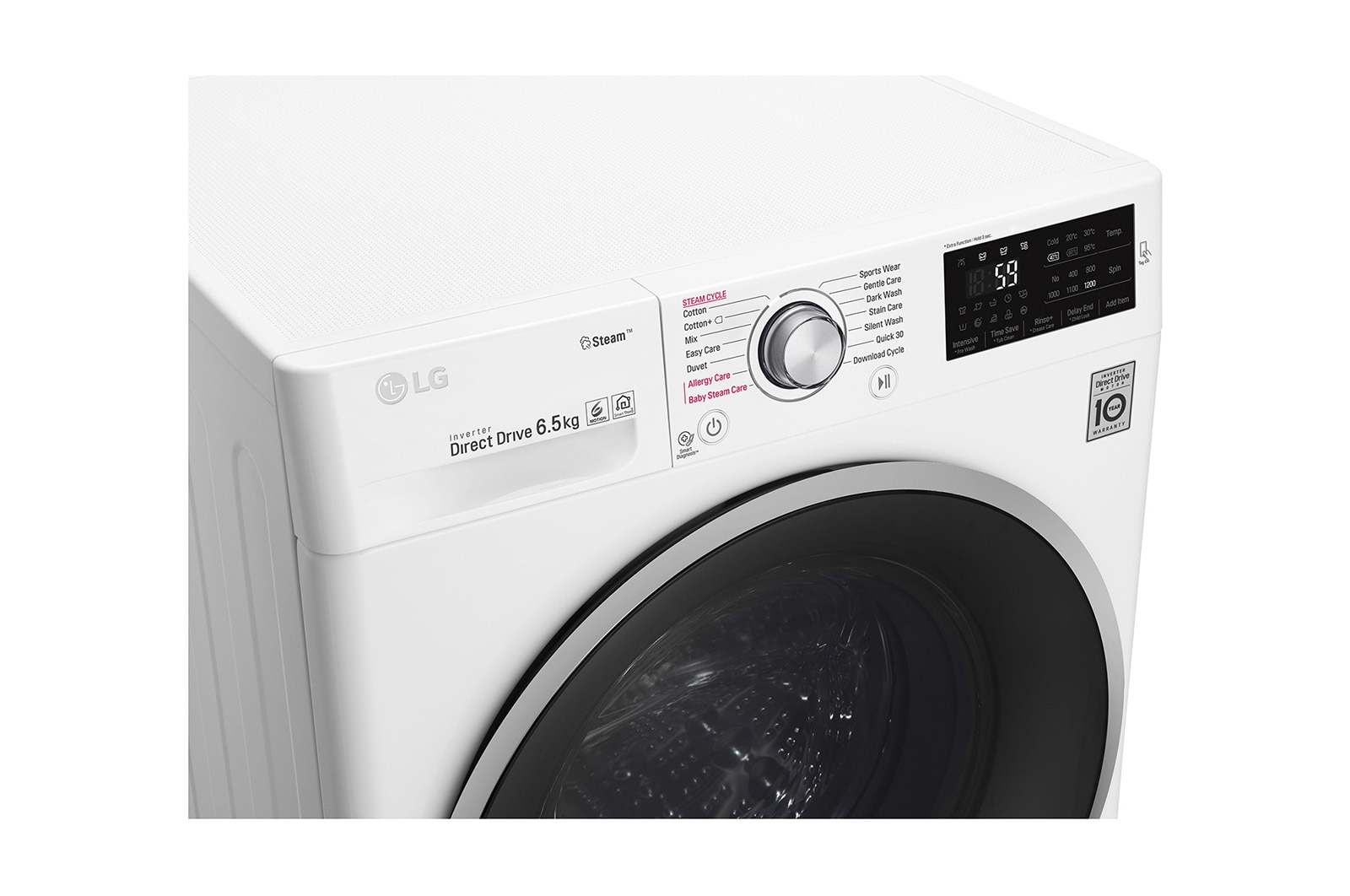 LG Pralka C4 slim SteamSpa 6Motion Post DD, F2J6WY1W