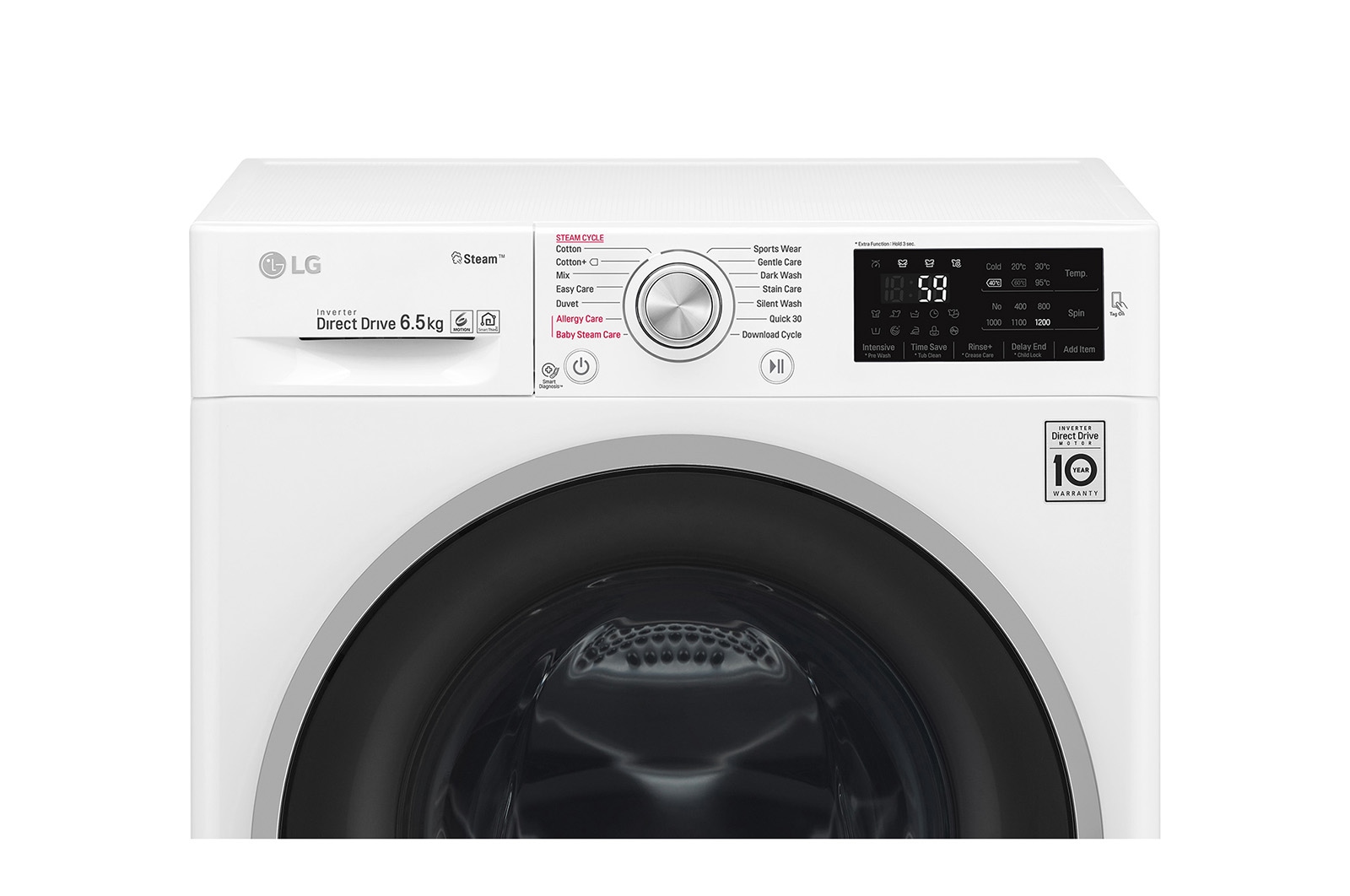 LG Pralka C4 slim SteamSpa 6Motion Post DD, F2J6WY1W