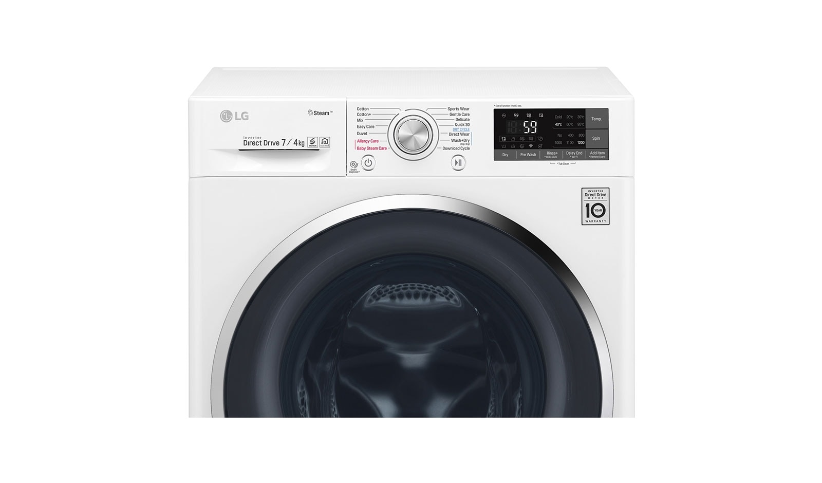 LG Pralko-suszarka LG Vivace C3 slim SpaSteam 7/4 kg 1200rpm ThinQ F2J7HG2W, F2J7HG2W
