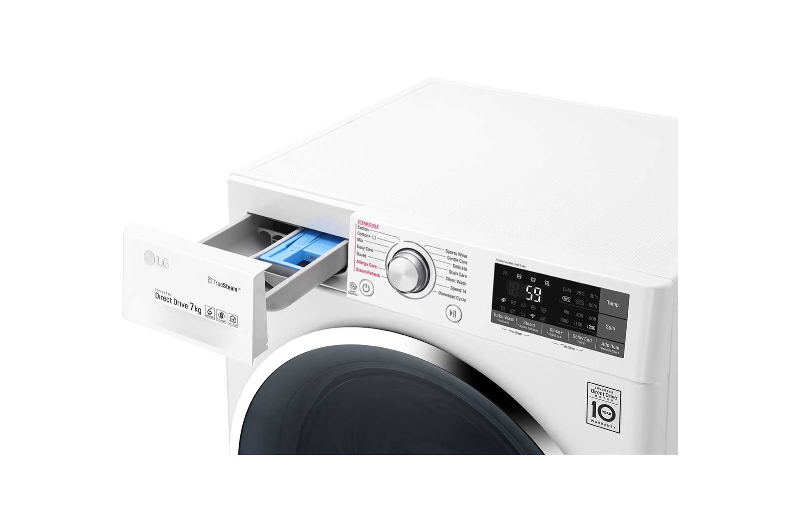 LG Pralka C2 slim TrueSteam Turbowash 1200rpm 7kg, F2J8HS2W