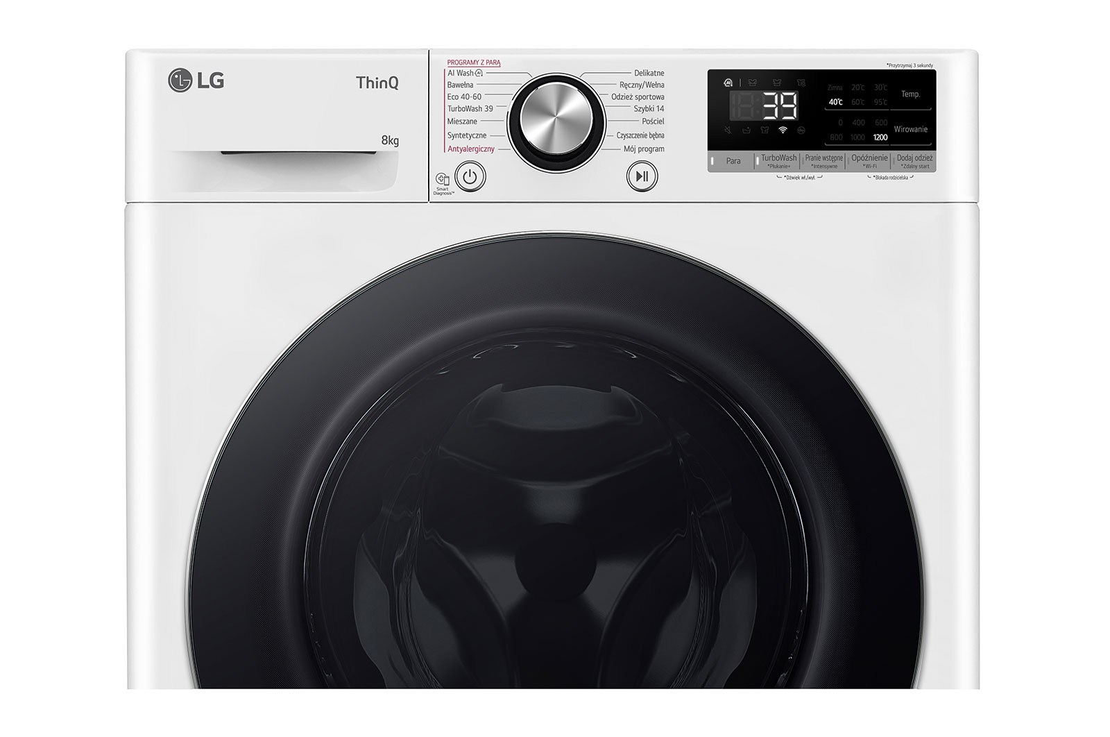 LG Pralka Vivace |klasa A-10%| 8 kg| F2W8S722W, F2W8S722W