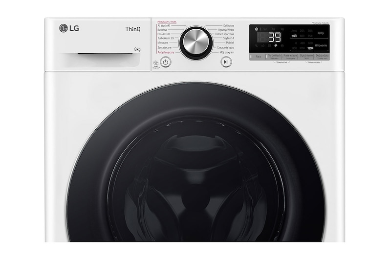 LG Pralka Vivace |klasa A-10%| 8 kg| F2W8S722W, F2W8S722W