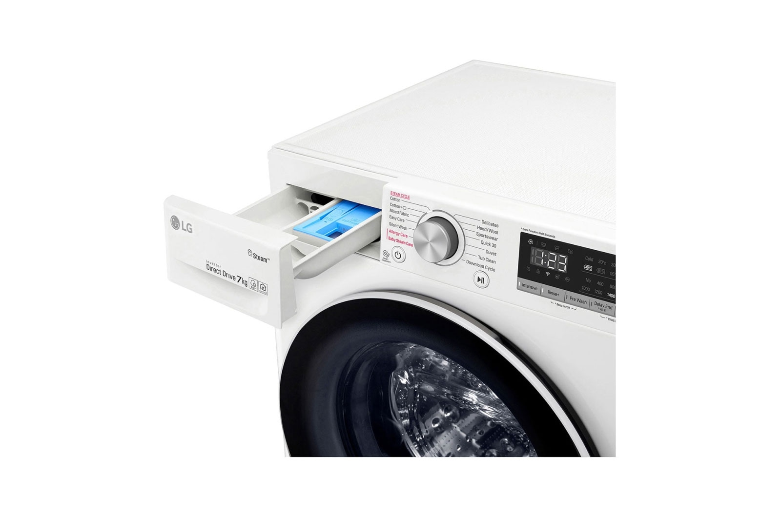 LG Pralka LG Vivace V400 slim 7kg Steam 1200rpm ThinQ F2WN4S7S1, F2WN4S7S1