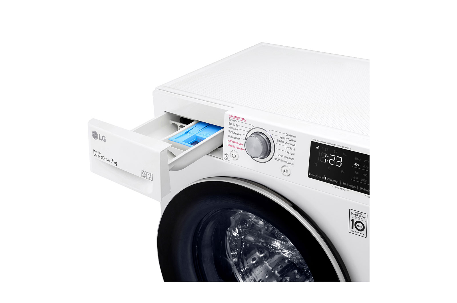 LG Pralka LG | V500 |slim 7 kg | programy parowe | 1200 obr.| ThinQ | F2WV5N7S1E, F2WV5N7S1E
