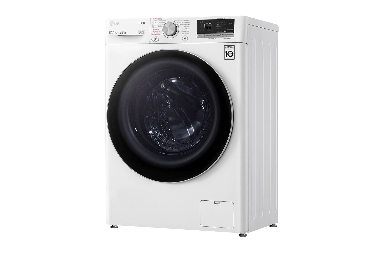 LG Pralka LG Vivace | V500 | slim 8,5kg | Steam | 1200 rpm | ThinQ | AIDD | biala | F2WV5N8S1E, F2WV5N8S1E